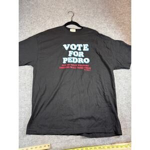VTG Y2K 2005 Napoleon Dynamite Vote For Pedro Shirt Mens XL Movie Merch Comedy